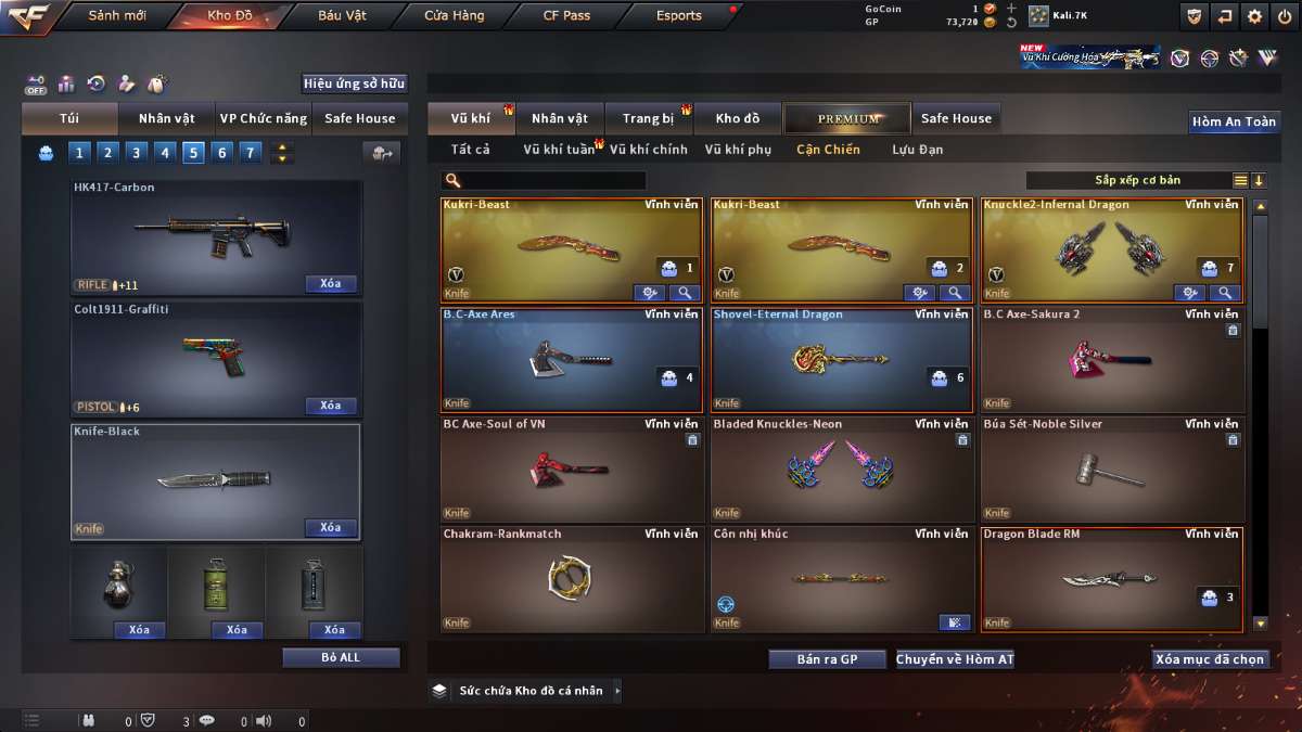 shop acc cf uy tin gia re